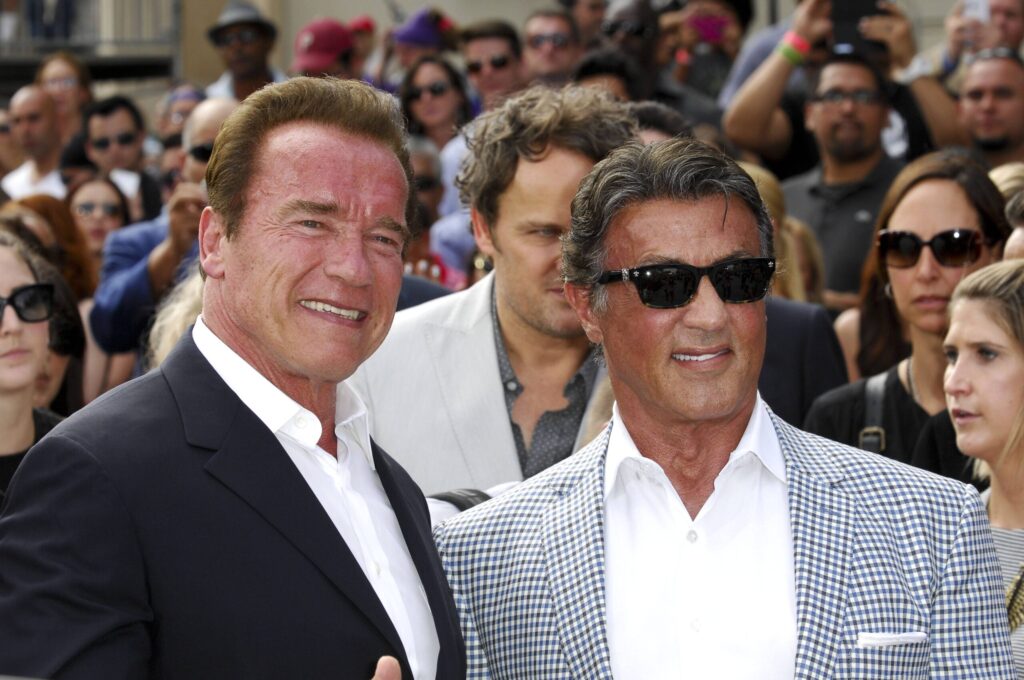 Arnold Schwarzenegger and Sylvester Stallone